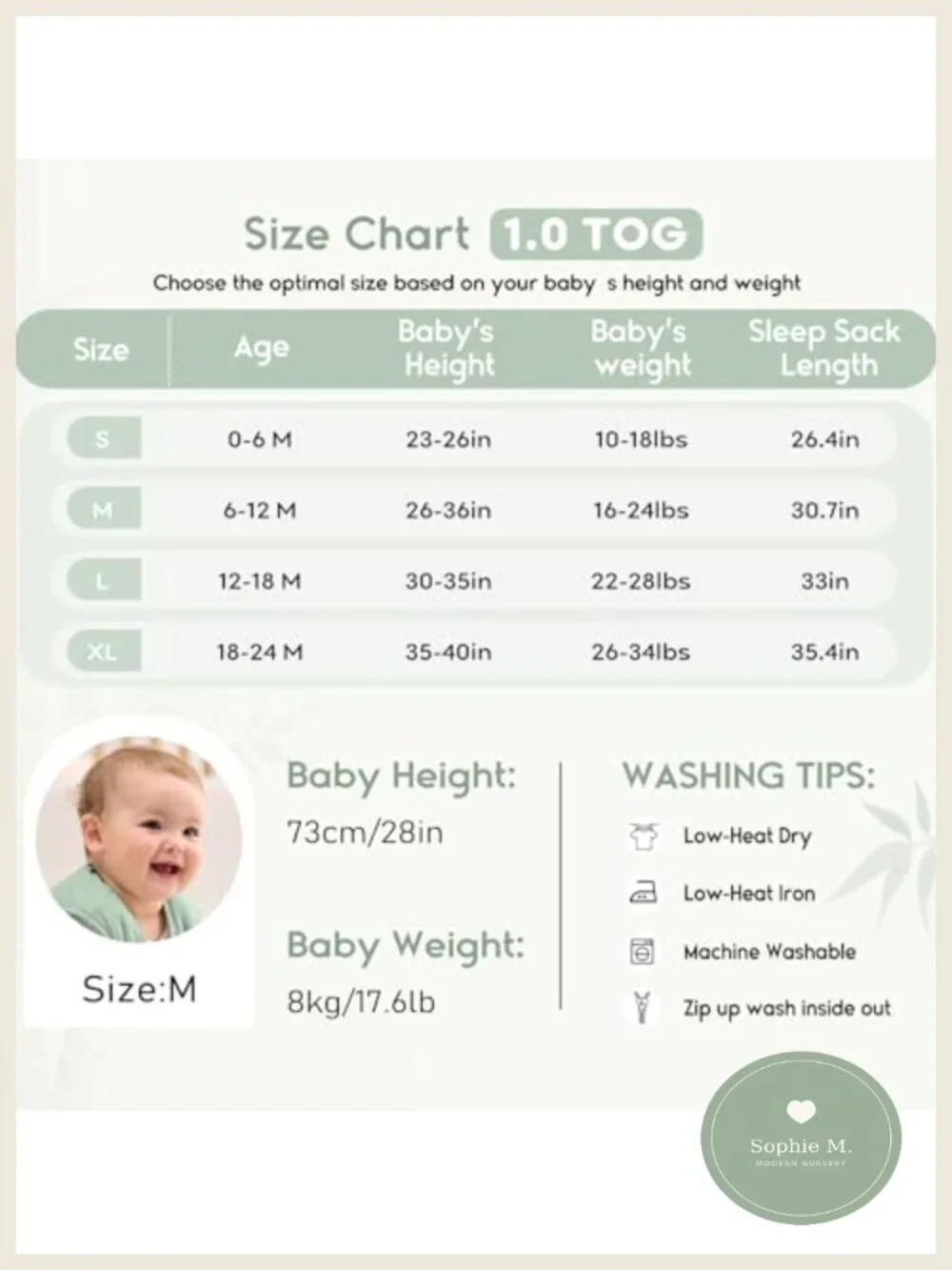 Rayon from Bamboo Baby Sleep Sack 1.0 Tog 2-Way Zipper Sleeveless